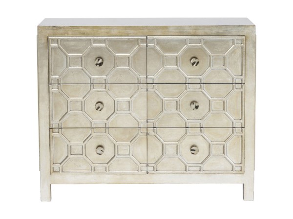 Συρταριέρα Ασημί Alhambra 108x38x88εκ - Ασημί Συρταριέρα Ασημί Alhambra 108x38x88εκ - Ασημί