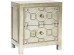 Κομοδίνο Alhambra Ξύλο Ασημί  58.5x37.5x65εκ - Ασημί
