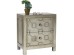 Κομοδίνο Alhambra Ξύλο Ασημί  58.5x37.5x65εκ - Ασημί