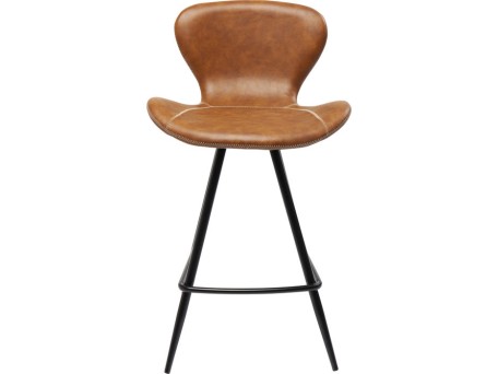 Σκαμπό Μπαρ Rusty Δερματίνη Καφέ  53x53x91εκ - Καφέ