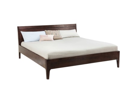 Κρεβάτι Brooklyn Walnut Ξύλο Καφέ 180x200εκ./ 186x201x92εκ - Καφέ