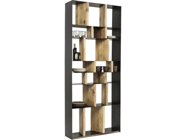 Βιβλιοθήκη Storm Μπεζ-Μαύρο 100x234 εκ. 100x30x234εκ - Μπεζ Βιβλιοθήκη Storm Μπεζ-Μαύρο 100x234 εκ. 100x30x234εκ - Μπεζ