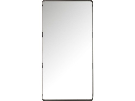 Καθρέφτης Τοίχου Ombra Soft Μεταλλικός Μαύρος 60x5x120εκ - Μαύρο