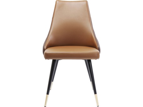Καρέκλα Urban Desire Δερματίνη  Καφέ 52x60x89.5εκ - Καφέ