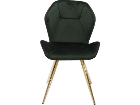 Καρέκλα Viva Πράσινη-Χρυσή 45.5x52x82εκ - Χρυσό