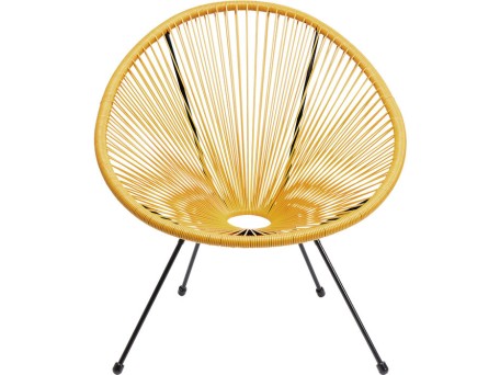 Πολυθρόνα Acapulco Κίτρινη 73x78x85εκ - Κίτρινο