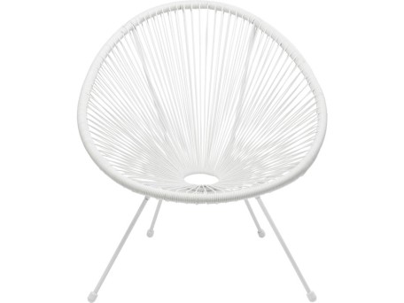 Πολυθρόνα Acapulco Λευκή 73x78x85εκ - Λευκό