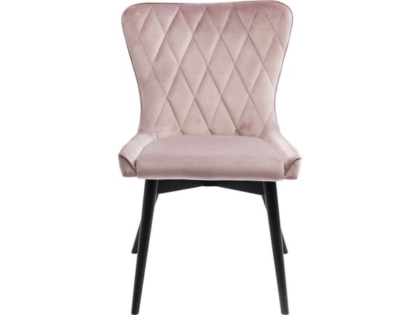 Καρέκλα Black Marshall Velvet Mauve 57x60x89εκ - Μωβ Καρέκλα Black Marshall Velvet Mauve 57x60x89εκ - Μωβ