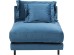Πολυθρόνα Lullaby Πεύκο Γαλαζοπράσινη 85x100x70εκ - Μπλε