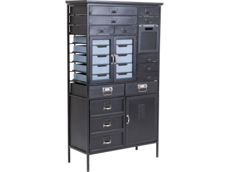 Συρταριέρα Art Factory Μαύρη 76.5x32 εκ. 76.5x32x132.5εκ - Μαύρο