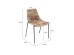 Καρέκλα Tansania Μπεζ/Μαύρη 53,5x56x81,5 εκ - Μπεζ