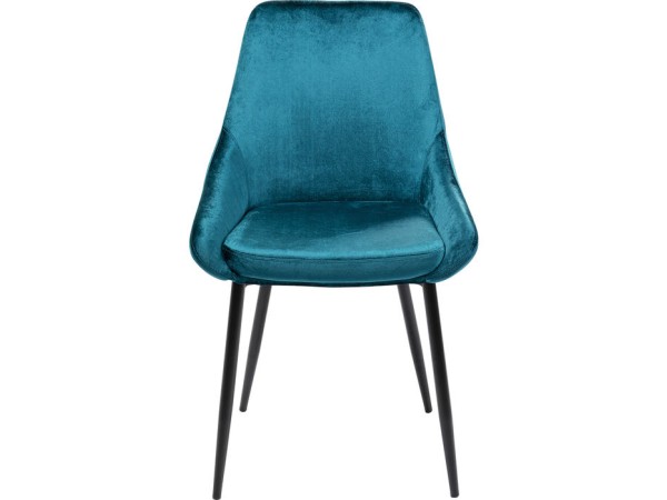 Καρέκλα East Side Βελούδο  Μπλε 48x57x83εκ - Μπλε