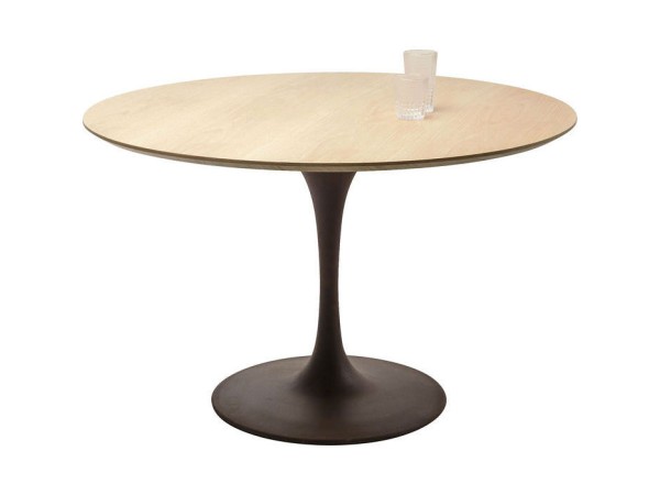 Τραπέζι Invitation Oak Καφέ 120x120x76εκ - Μαύρο Τραπέζι Invitation Oak Καφέ 120x120x76εκ - Μαύρο