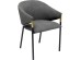 Καρέκλα Boulevard Με Μπράτσα Δερματίνη Γκρι 56,5x56,5x78,5 εκ - Γκρι