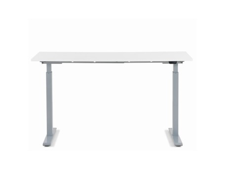 Γραφείο Ηλεκτρικά Ρυθμιζόμενου Ύψους Λευκό-Γκρι 140x60 εκ. 140x60x76εκ