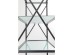 Ραφιέρα Pole Μέταλλο-Γυαλί Μαύρη 220x100x48 εκ. 100x48x220εκ - Μαύρο