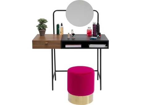 Κονσόλα Vanity Με Καθρέφτη 102x47 εκ. 102x47x115εκ - Μαύρο