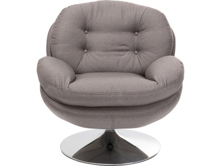 Περιστρεφόμενη Πολυθρόνα Cosy Γκρι 80.7x83x83.8εκ - Γκρι