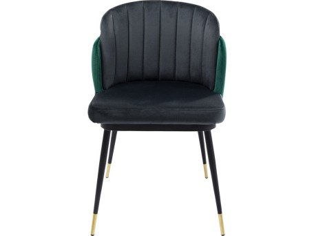 Καρέκλα Hojas Βελούδο Γκρι 52x81x92.5εκ - Γκρι