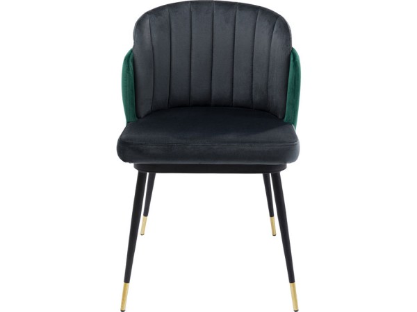 Καρέκλα Hojas Βελούδο Γκρι 52x81x92.5εκ - Γκρι