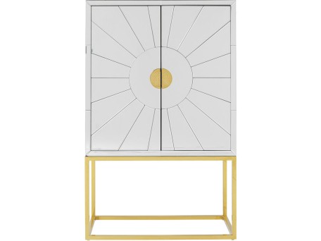 Μπαρ Queen Καθρέφτης Χρυσό 91.5x45.7x147.3εκ - Χρυσό