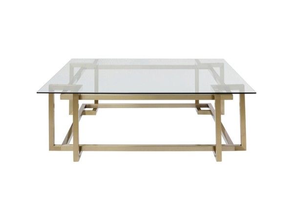 Τραπέζι Μέσης Clara Γυαλί Χρυσό 120x120x45εκ. - Χρυσό Τραπέζι Μέσης Clara Γυαλί Χρυσό 120x120x45εκ. - Χρυσό