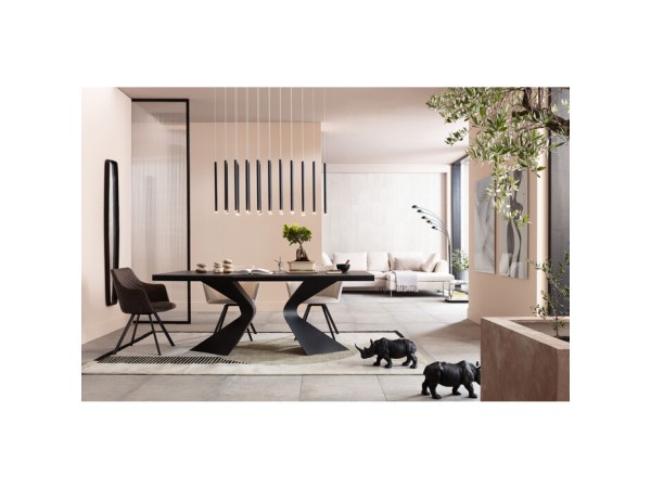 Τραπέζι Gloria Black Κεραμικό 200x100x75εκ - Μαύρο Τραπέζι Gloria Black Κεραμικό 200x100x75εκ - Μαύρο