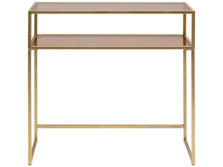 Κονσόλα Loft Μεταλλική Χρυσή  85x30x80εκ - Χρυσό