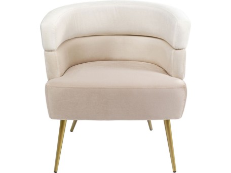 Πολυθρόνα Sandwich Κρεμ 65x64x74εκ - Μπεζ