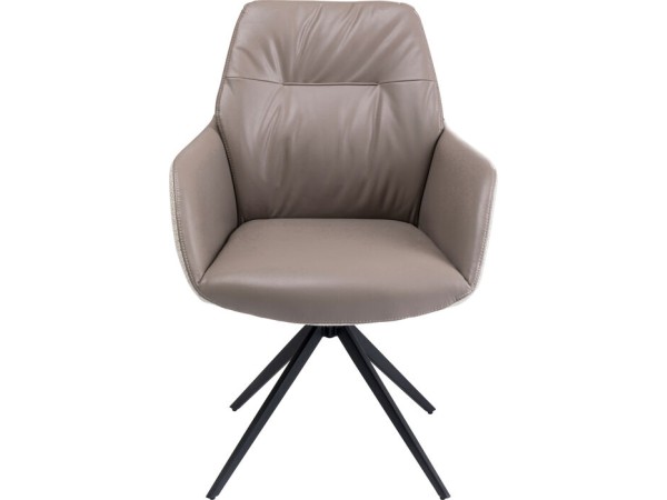 Καρέκλα Amira Περιστρεφόμενη Δερματίνη Γκρι 60x50x87 εκ. - Γκρι Καρέκλα Amira Περιστρεφόμενη Δερματίνη Γκρι 60x50x87 εκ. - Γκρι