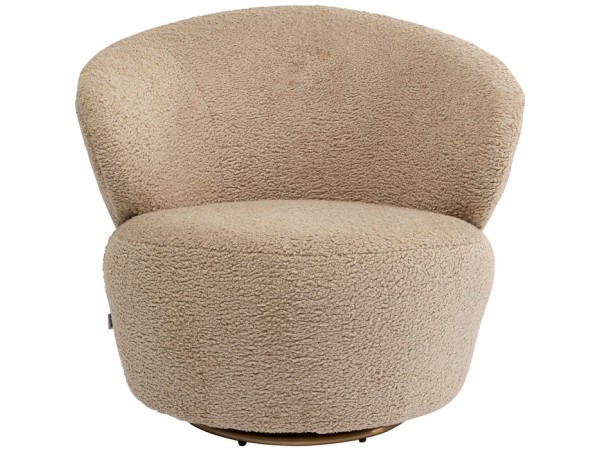 Πολυθρόνα Περιστρεφόμενη Carella Μπουκλέ Μπεζ 81x82x75εκ - Μπεζ Πολυθρόνα Περιστρεφόμενη Carella Μπουκλέ Μπεζ 81x82x75εκ - Μπεζ