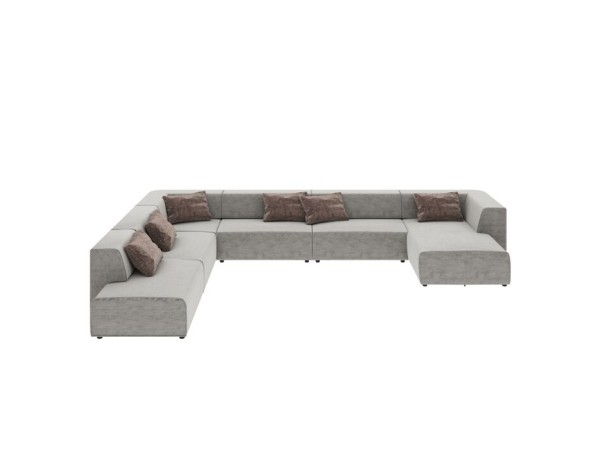 Πολυμορφικός Καναπές XL Infinity Miami Γκρι  417x320x70εκ - Γκρι