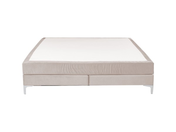 Κρεβάτι Boxspring Bed Benito Chenille Μπεζ  160x200x54εκ. - Μπεζ