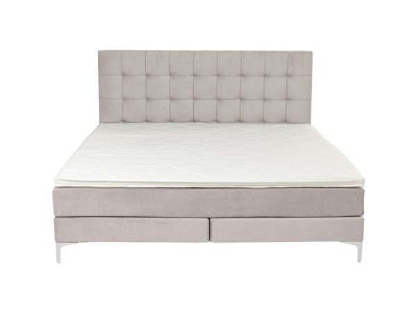 Κρεβάτι Boxspring  Benito Star Εκρού 160x200εκ 213x160x110εκ - Μπεζ