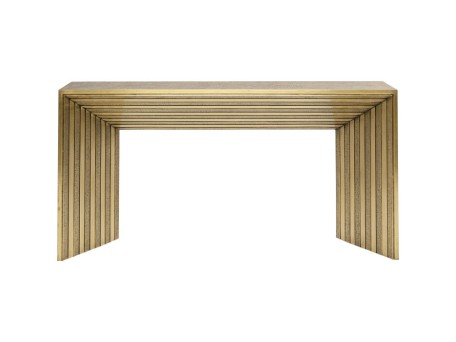 Κονσόλα  Malaga Μεταλλική Χρυσή 160x35x80εκ - Χρυσό
