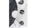 Βοηθητικά Τραπεζάκια Amba Λευκό/Μαύρο (Σετ 2) 60x60x50 εκ. - Μαύρο