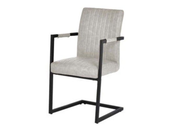 Καρέκλα Thamos Δερματίνη Μπεζ 54x59x87εκ - Μπεζ