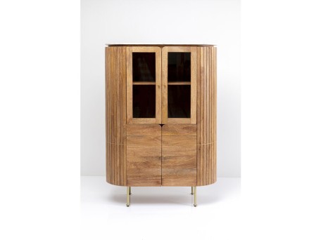 Ντουλάπι Grace Μασίφ Ξύλο Μάνγκο 100x42x145 εκ. - Καφέ