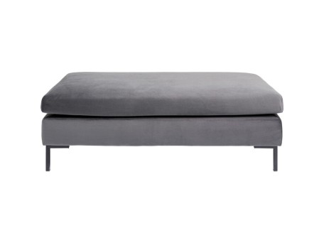 Σκαμπό Gianni Γκρι Βελούδο 130x43 εκ. 130x62x43εκ - Γκρι