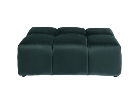 Σκαμπό Ταμπουρέ Belami Pouff Βελούδο Πράσινος  105x70x42εκ - Πράσινο