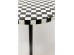 Βοηθητικό Τραπεζάκι Domero Σκακιέρα Λευκό/Μαύρο 25x25x50 εκ. - Μαύρο