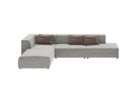 Καναπές Infinity Γωνιακός Αριστερός Γκρι 357x182 εκ. - Γκρι