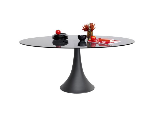 Τραπεζαρία  Grande Possibilita Γυαλί 73 x 180 x 120εκ. - Μαύρο