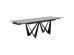 Τραπέζι Επεκτεινόμενο Sandra  Κεραμικό Μαύρο 180(40+40)x90x76εκ. - Μαύρο