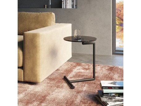 Βοηθητικό Τραπεζάκι Easy Living Μαύρο 46x46x62,8 εκ. - Μαύρο