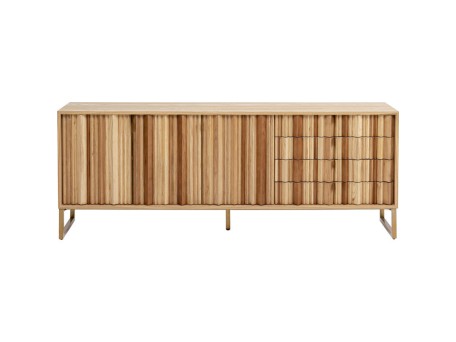 Μπουφές Concertina Ξύλο Καφέ  186x40x74εκ. - Καφέ