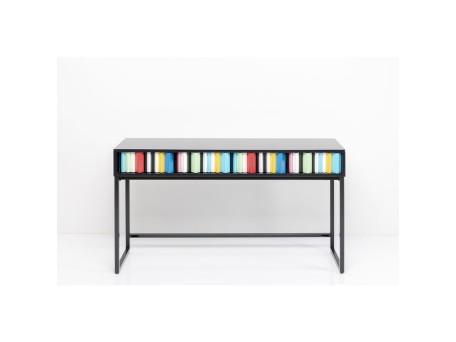 Κονσόλα  Concertina Ξύλο Πολύχρωμη  78 x135.5x40εκ. - Μαύρο