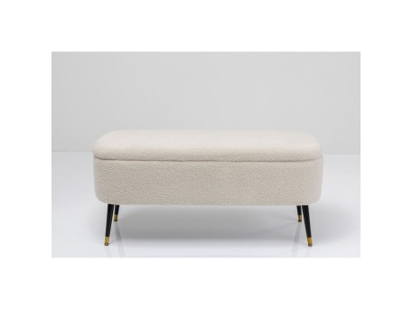 Πάγκος Rico Με Αποθηκευτικό Χώρο Λευκός 109x41x45 εκ. - Λευκό