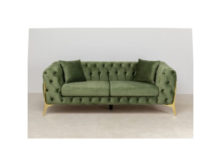 Καναπές Bellissima Διθέσιος Πράσινος 200x95x70 εκ. - Πράσινο