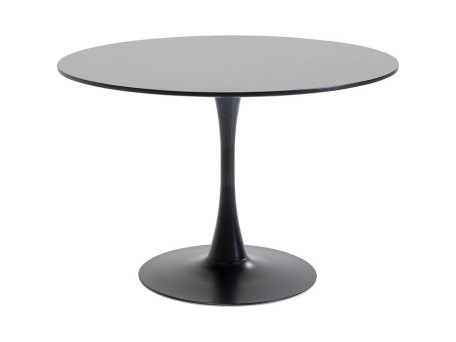 Τραπέζι Τραπεζαρίας  Schickeria Ξύλο Μαύρο 110*110*74εκ - Μαύρο